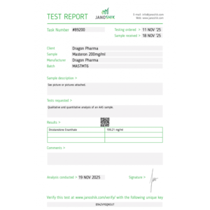 Masteron 200 lab test