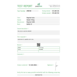 BUY SELANK 10MG - Peptide Hubs
